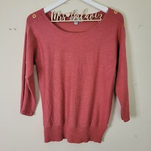 {3/$20} Carolyn Taylor Petite Light Red Top